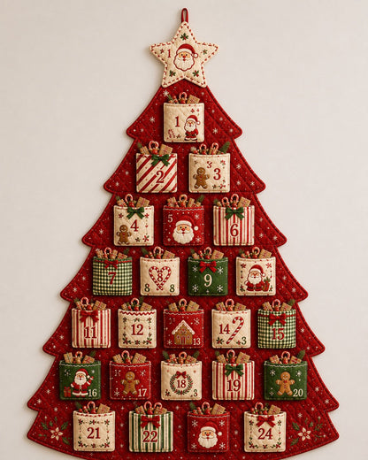 🎄 DIY Christmas Tree Advent Calendar Sewing Kit – 5 Styles, Reusable Holiday Tradition