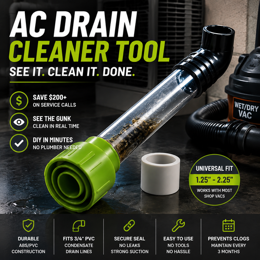 Clear Your AC Drain in Minutes — No Plumber Needed