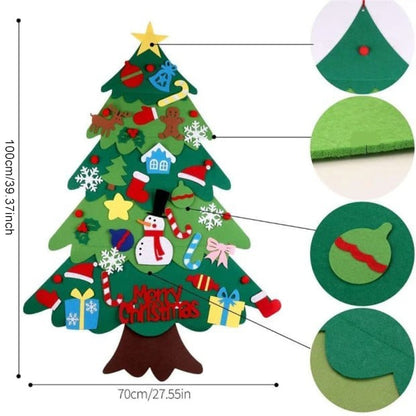 🎄 DIY Felt Christmas Tree for Kids