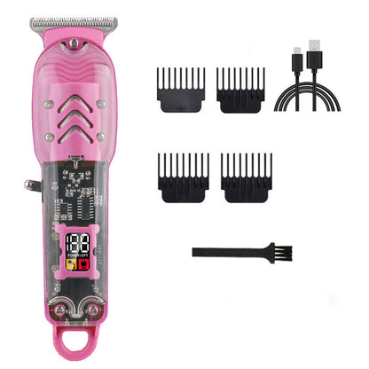 ⚡ Transparent Cordless Hair Trimmer