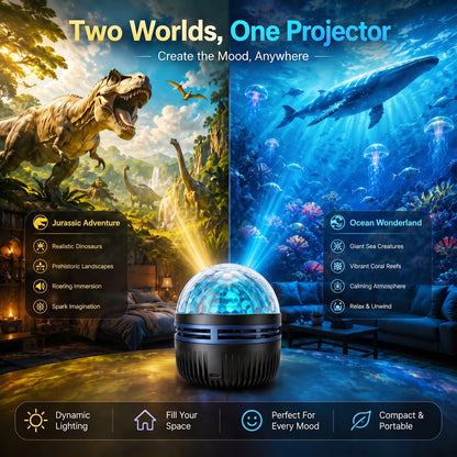 🦖🎁360° Smart Holographic Starry Sky Projector (HD Smart Dynamic 5D)