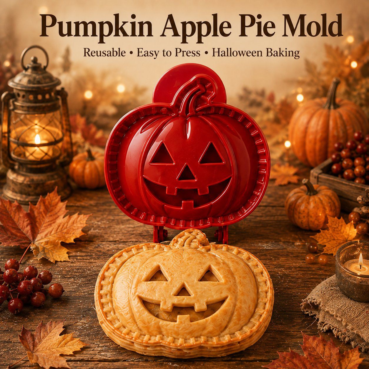 🎃Halloween Pie Mold – 8 Spooky Designs, Reusable Baking Tool for Mini Pies, Turnovers & Hand Pies