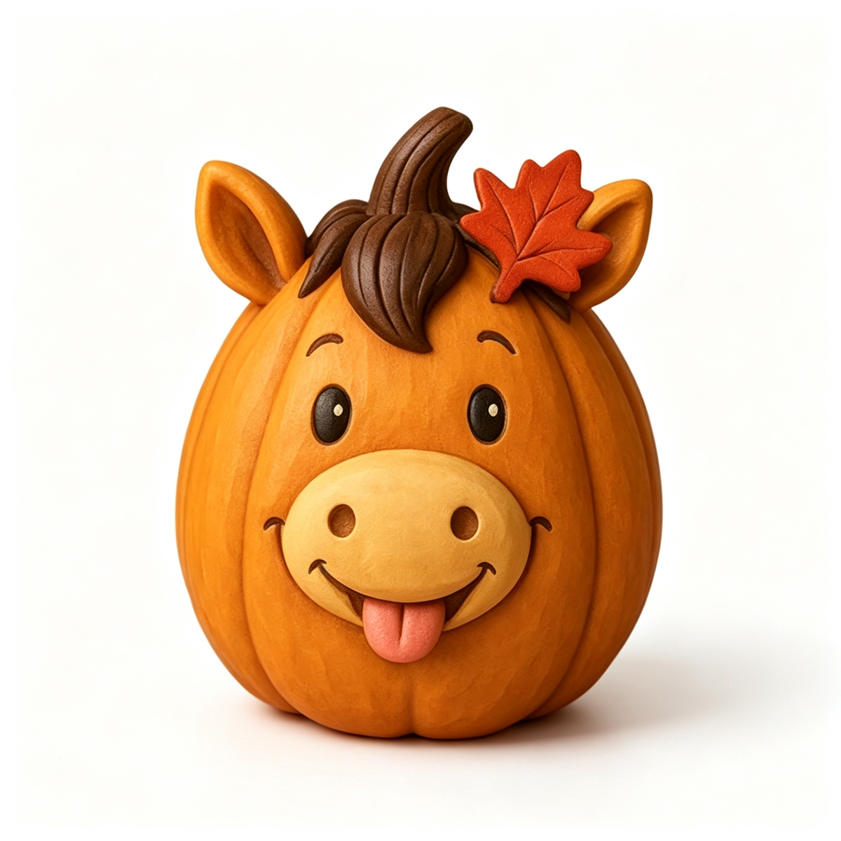 🎃 Farm Animal Pumpkin Figurines 🍁 Cute Fall Harvest Table Decor, Chicken Pig Cow Duck Sheep Horse Pumpkin Statue Set for Thanksgiving Home Ornament