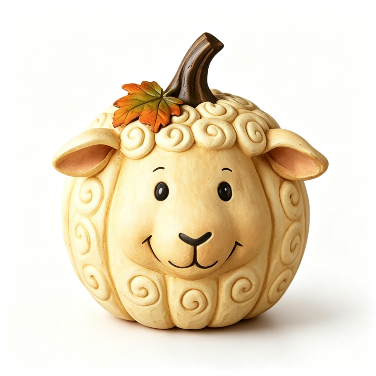 🎃 Farm Animal Pumpkin Figurines 🍁 Cute Fall Harvest Table Decor, Chicken Pig Cow Duck Sheep Horse Pumpkin Statue Set for Thanksgiving Home Ornament