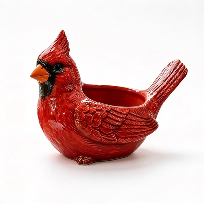 🦃 Thanksgiving Turkey Ceramic Planter Pot, 3 Styles Animal Figurine Planter, Cardinal Bird & Snail Succulent Flower Pot, Fall Table Centerpiece Home Decor