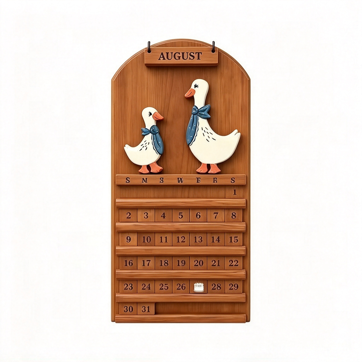 🦆Duck Wooden Perpetual Wall Calendar | Farmhouse Home Decor
