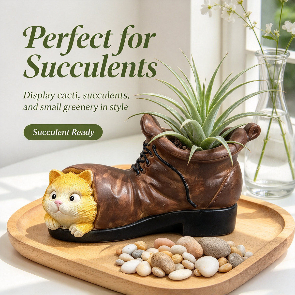 🌿Cute Animal Resin Planter | Creative Succulent Plant Pot