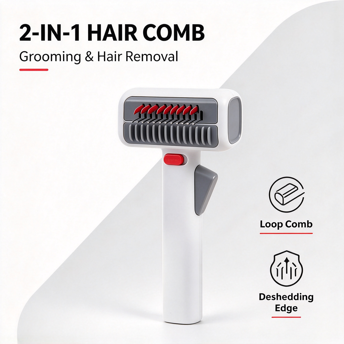 🐶 Pet Deshedding Comb 2 in 1 Grooming Tool