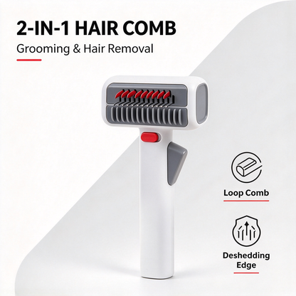 🐶 Pet Deshedding Comb 2 in 1 Grooming Tool