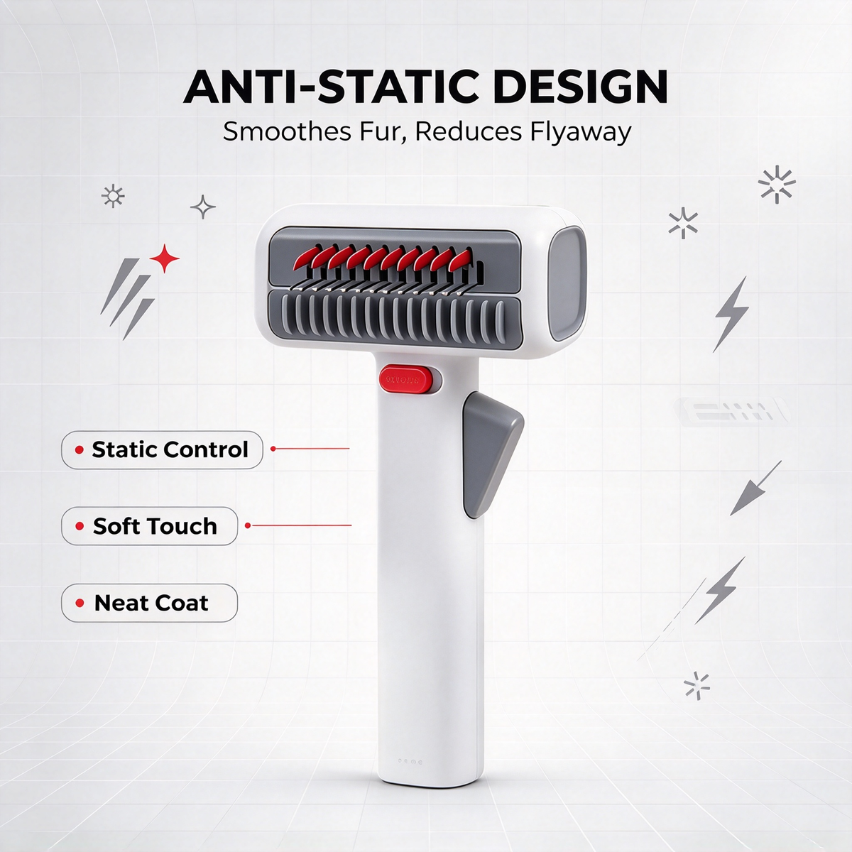 🐶 Pet Deshedding Comb 2 in 1 Grooming Tool