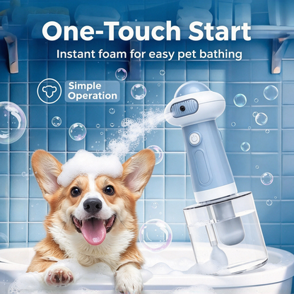 🛁 Electric Pet Bubble Foamer Dog Bath Tool