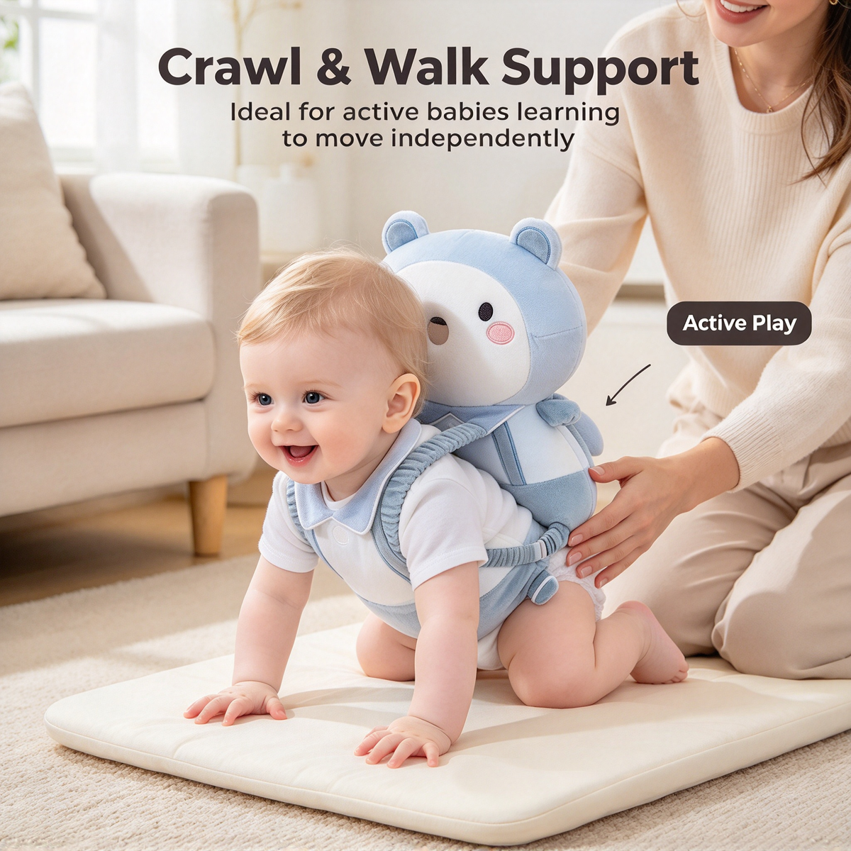 🐻 Baby Learning Walk Head Safety Cushion