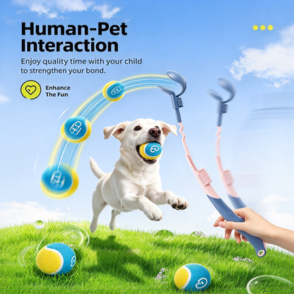 🐶 Adjustable Dog Ball Launcher | Pet Ball Tosser
