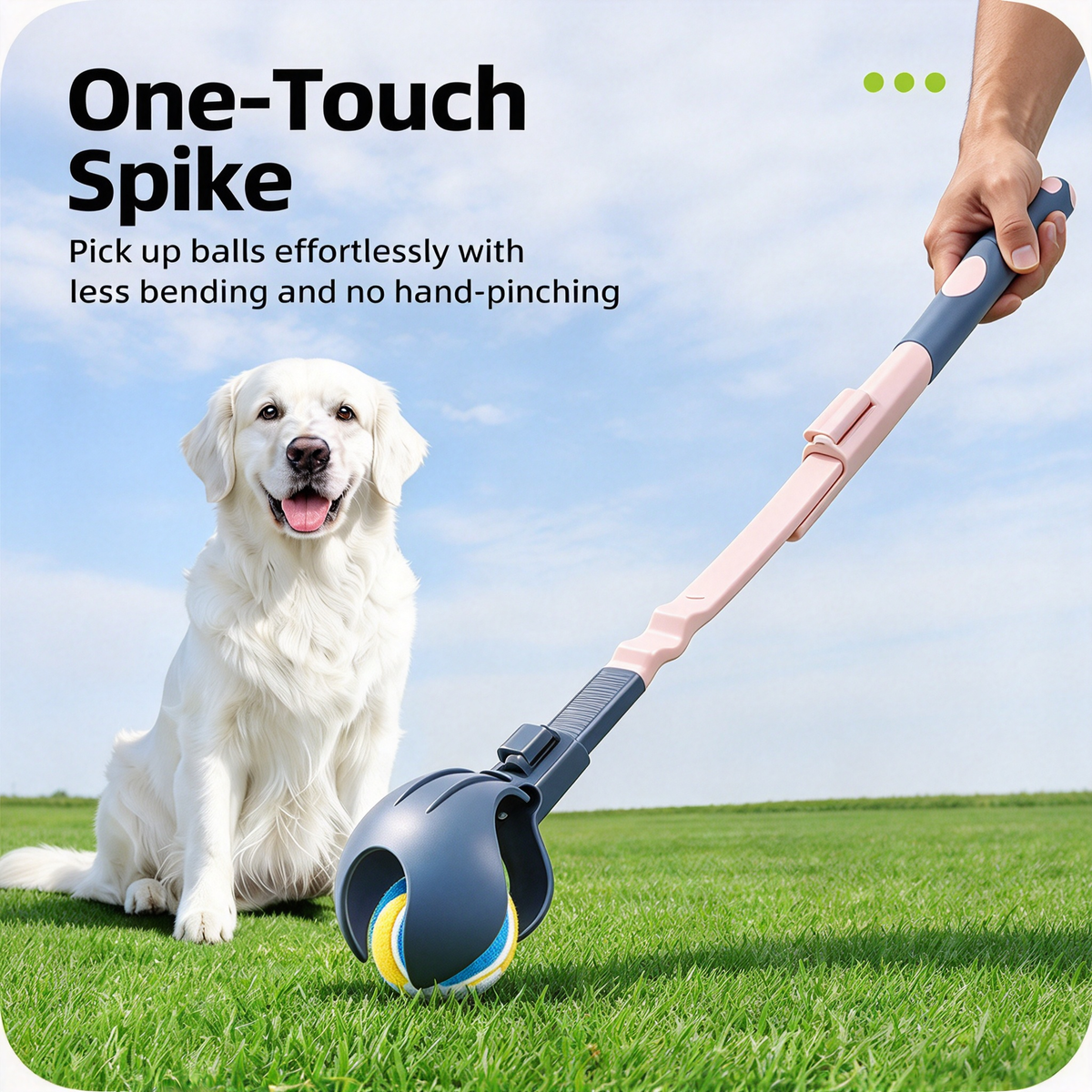 🐶 Adjustable Dog Ball Launcher | Pet Ball Tosser
