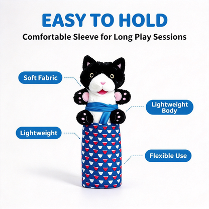 🐱 Interactive Cat Hand Puppet Pet Teasing Toy