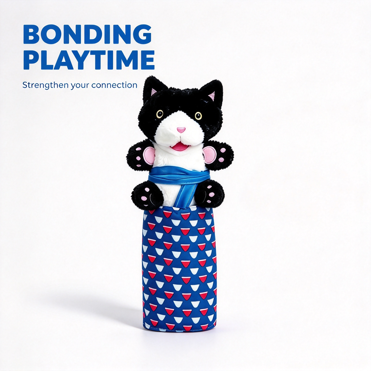 🐱 Interactive Cat Hand Puppet Pet Teasing Toy