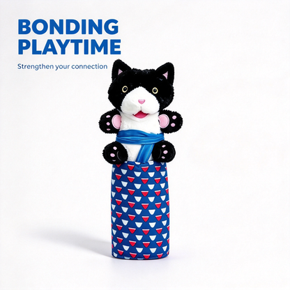 🐱 Interactive Cat Hand Puppet Pet Teasing Toy