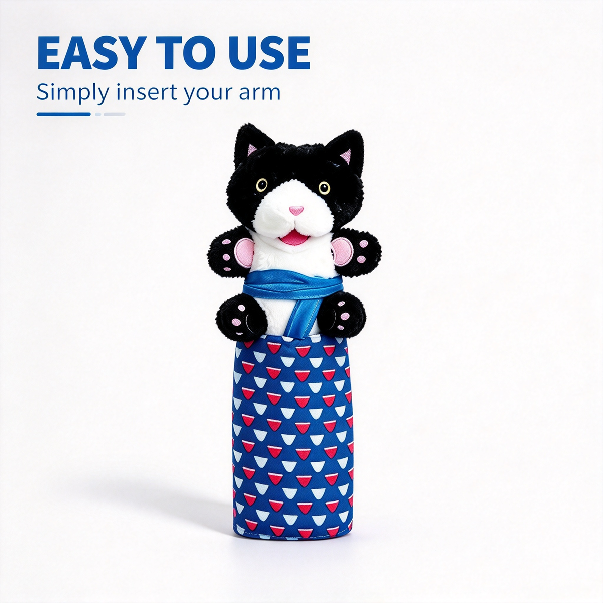 🐱 Interactive Cat Hand Puppet Pet Teasing Toy