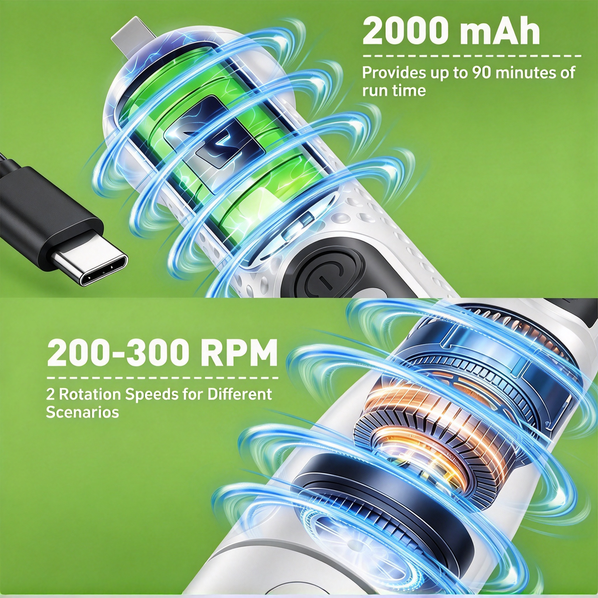 🧼 Electric Toilet Brush, Rechargeable 360° Cleaning Brush