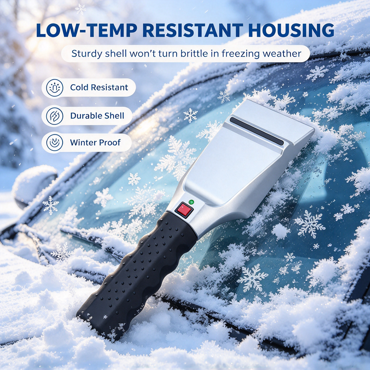 ❄️ Heated Car Ice Scraper for Windshield