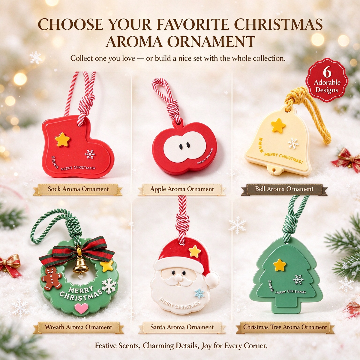 🎄Christmas Aroma Hanging Ornament for Car & Home