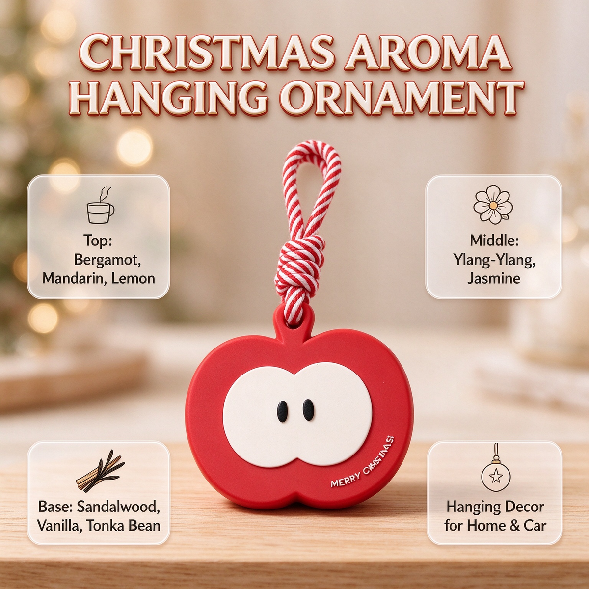 🎄Christmas Aroma Hanging Ornament for Car & Home