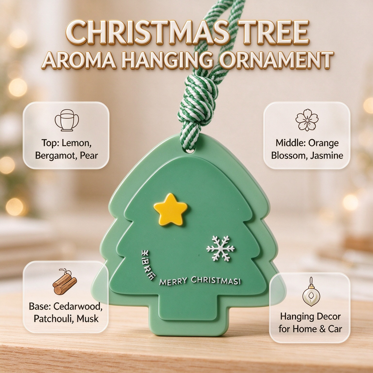 🎄Christmas Aroma Hanging Ornament for Car & Home