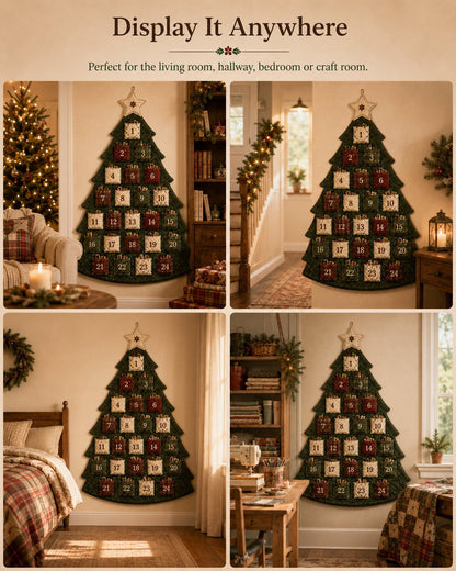 🎄 DIY Christmas Tree Advent Calendar Sewing Kit – 5 Styles, Reusable Holiday Tradition
