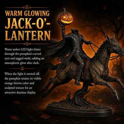 🐎🎃Lighted Headless Horseman Statue