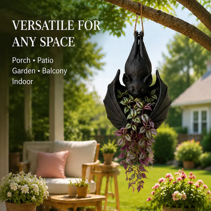 🦇 Hanging Bat Planter | Gothic Bat Succulent Pot