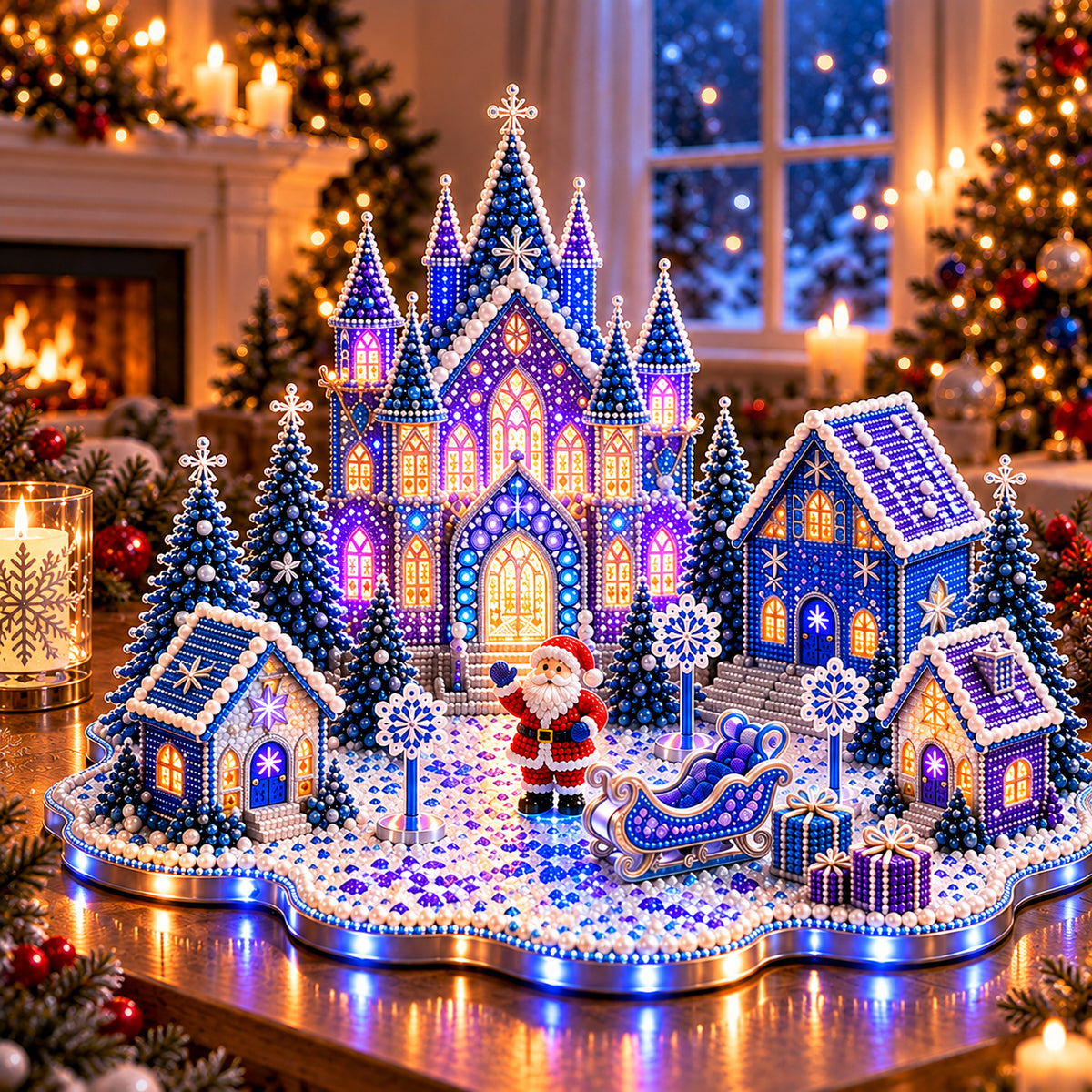 ✨Light Up Christmas Gingerbread House Diamond Painting Kit