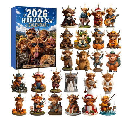 🔥2026 Highland CowAdvent Calendar 🐂📆