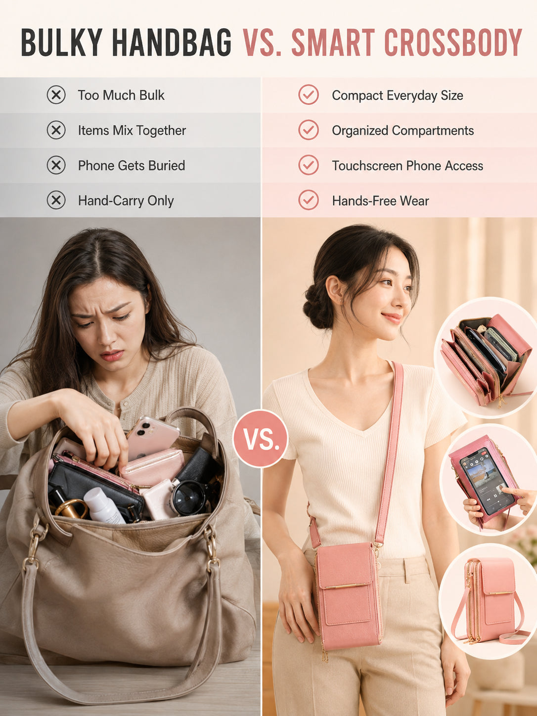 👜Smart Touchscreen Crossbody Phone Bag