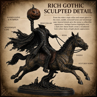 🐎🎃Lighted Headless Horseman Statue