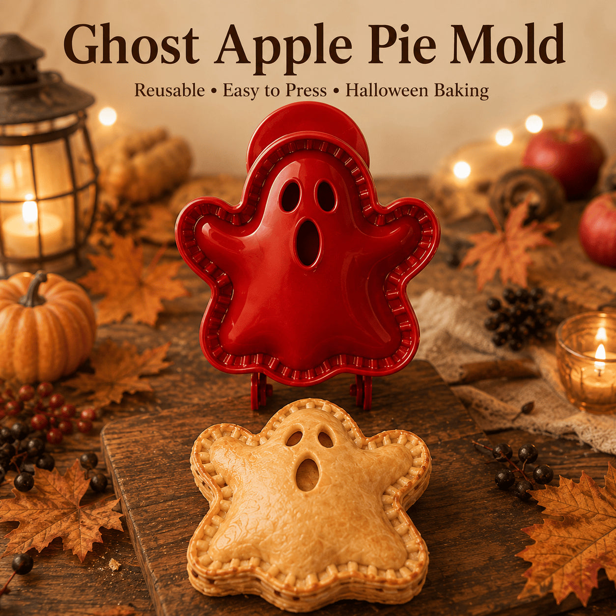 🎃Halloween Pie Mold – 8 Spooky Designs, Reusable Baking Tool for Mini Pies, Turnovers & Hand Pies
