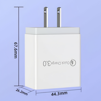 ⚡ 4-Port USB QC3.0 Multi Fast Charger