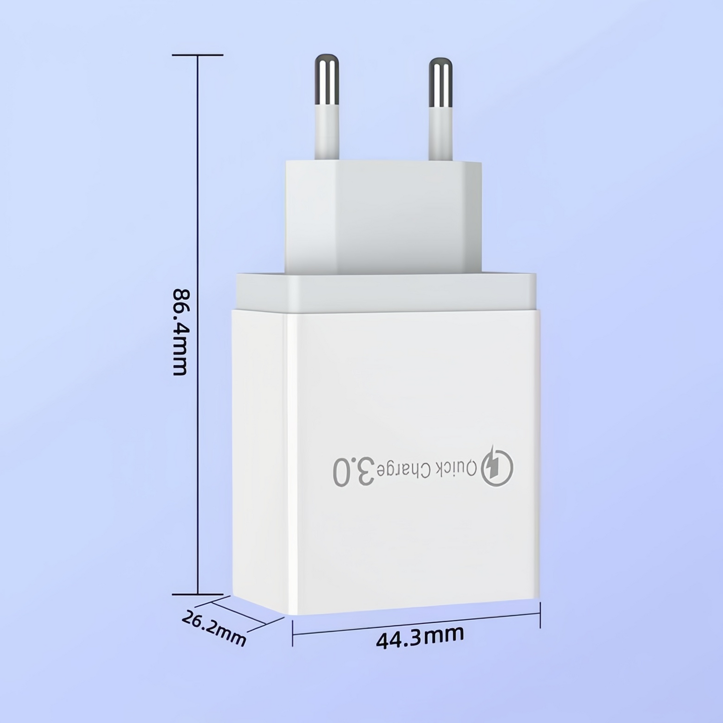 ⚡ 4-Port USB QC3.0 Multi Fast Charger
