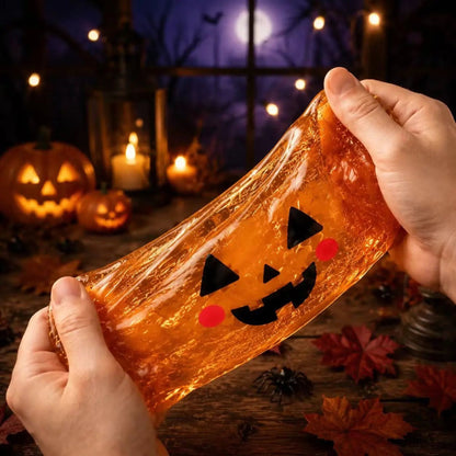 🎃 Halloween Mystery Blind Box – Cute Dumpling Squishy Toy with Mini Steamer Box, 5 Spooky Designs to Collect, Slow Rising Stress Relief