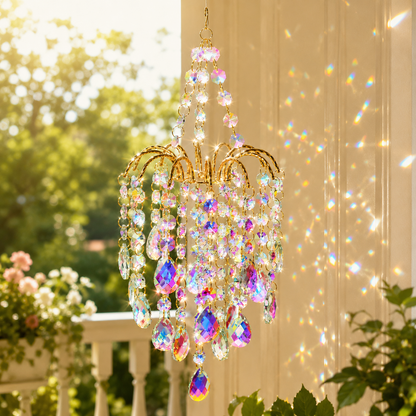 ✨Crystal Chandelier Suncatcher Hanging Ornament - Create beautiful light and shadow reflections anytime, anywhere.