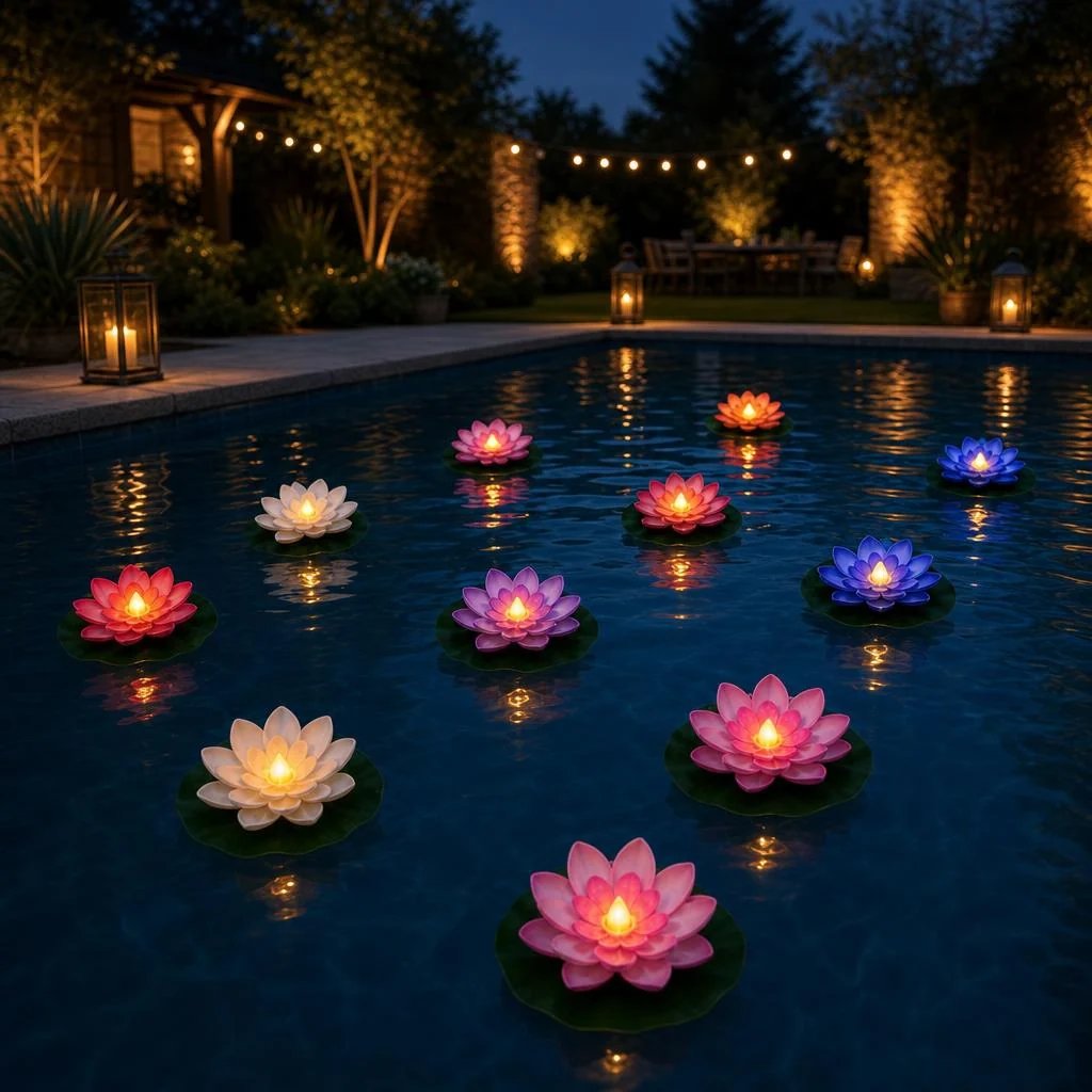 🪷Floating Lotus Lights