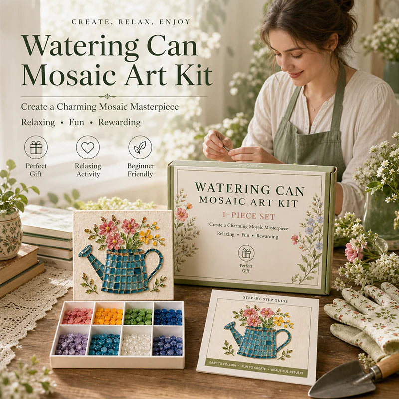 🪴 Garden Mosaic Art Craft Kit | Beginner Friendly DIY Glass Tile Mosaic Painting Set