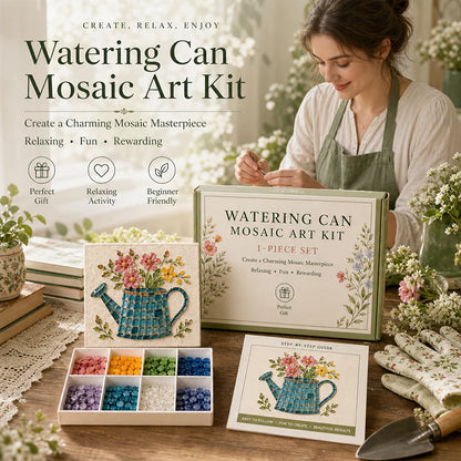 🪴 Garden Mosaic Art Craft Kit | Beginner Friendly DIY Glass Tile Mosaic Painting Set