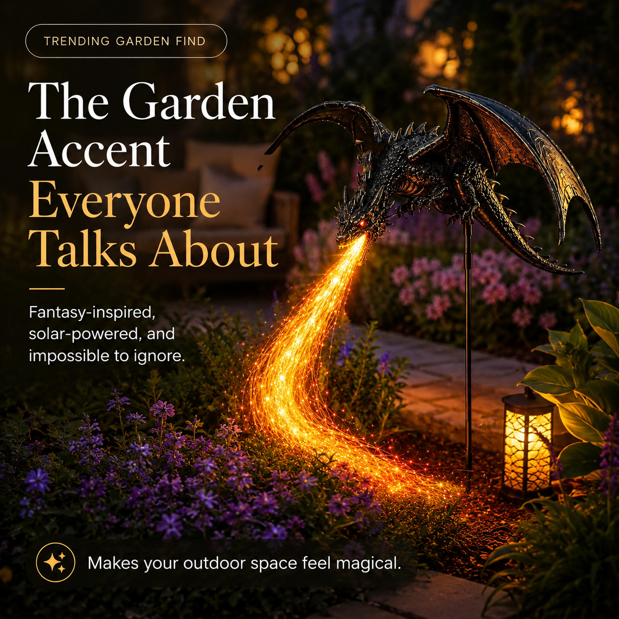 🐉🔥Solar Dragon Fire Garden Light——Fantasy Outdoor Yard Decoration