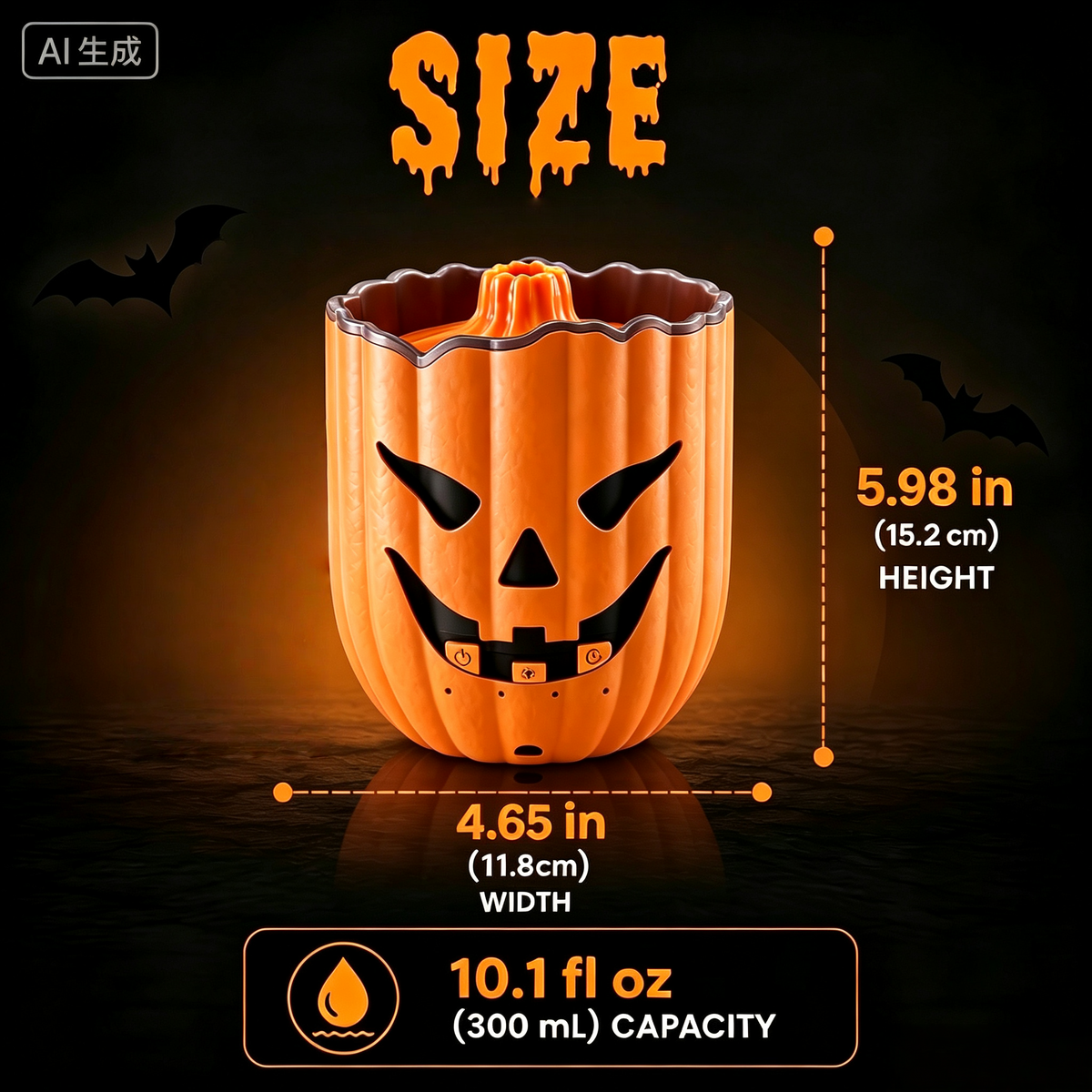 🎃💧 Halloween Pumpkin Aroma Diffuser