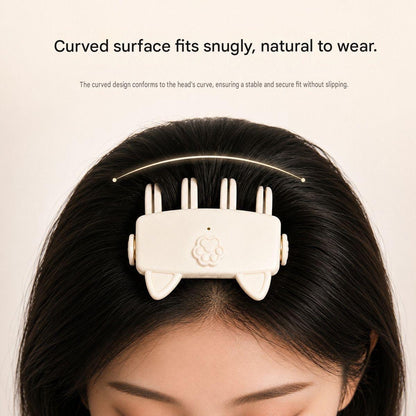 🐱 Cute Cat‑Ear Root Volume Heating Comb