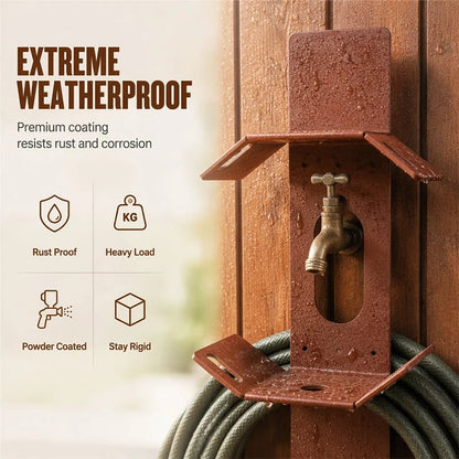 ⏰Wall Mounted Iron Garden Hose Holder