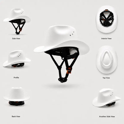 🤠Cowboy Hard Hat |Western‑Style Meets Heavy‑Duty Jobsite Safety