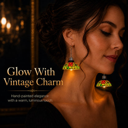 💡Handmade Vintage Light-Up Chandelier Earrings