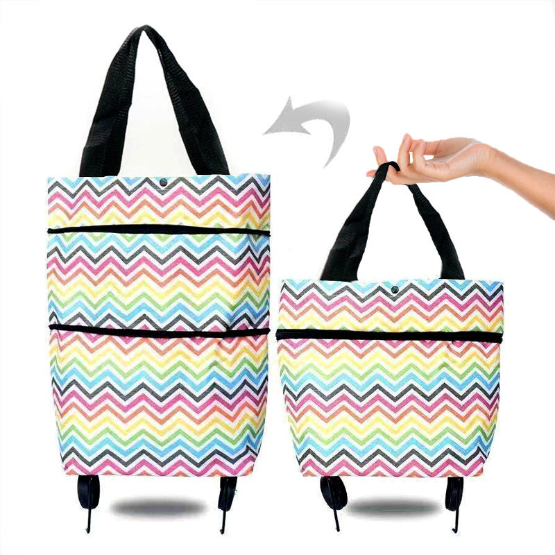 2-in-1 Foldable Shopping Cart