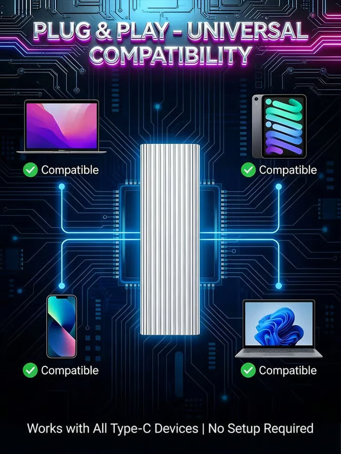 16TB Large-Capacity Type-C PortableMini SSD